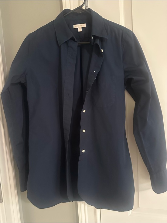 ANN MASHBURN Tops - ANN MASHBURN Navy Button-Down Shirt